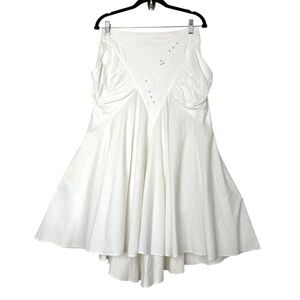 Prairiecore Waist Floral Embroidered High Low Skirt Countrycore Western